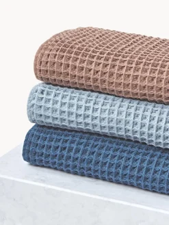 Toallas|Mantas></noscript>Westwing Collection Toalla texturizada Ines, tamaños diferentes Azul claro