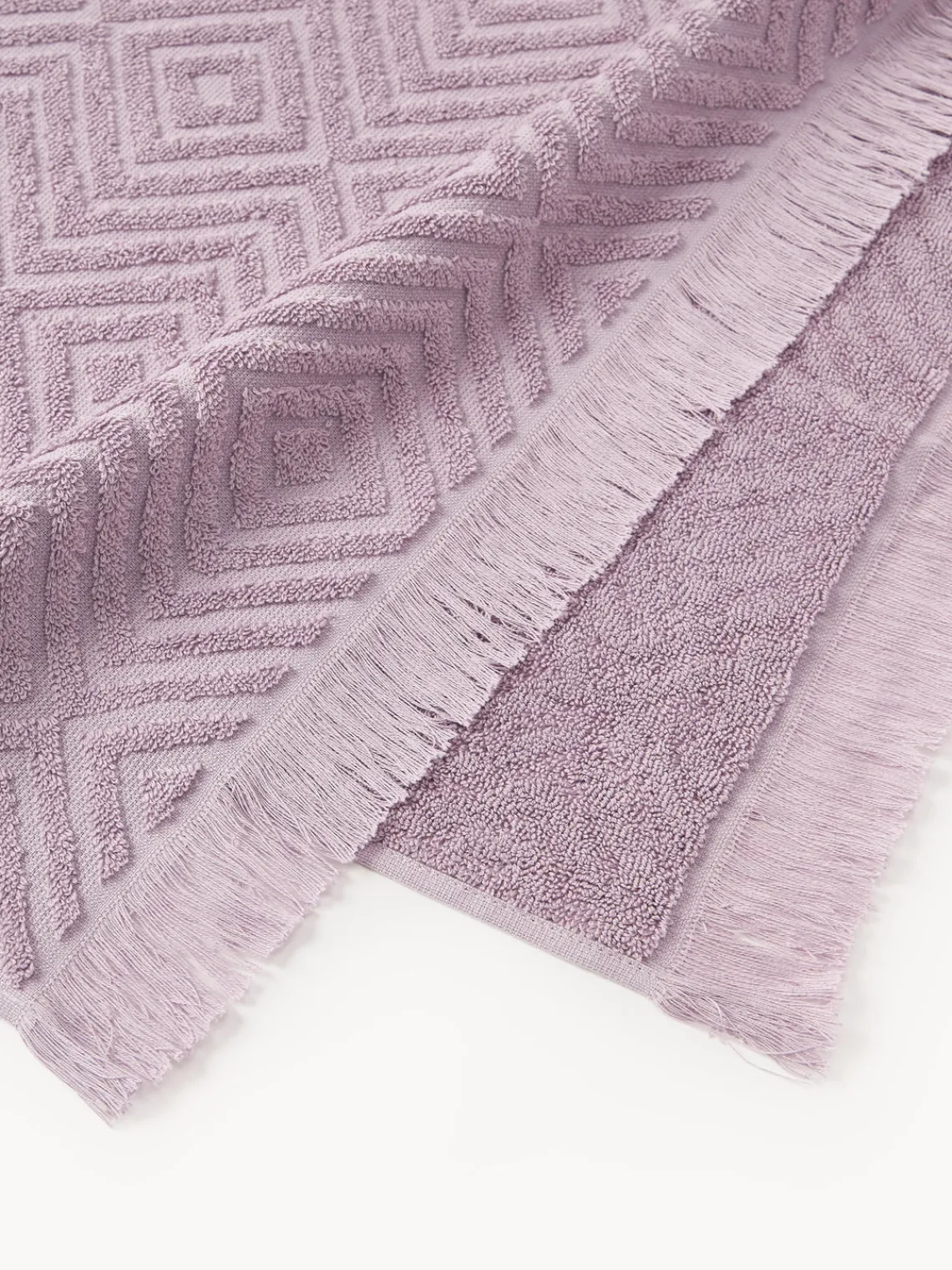 Toallas|Mantas>Westwing Collection Toalla texturizada Jacqui, tamaños diferentes Lavanda