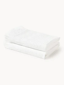 Toallas|Mantas>Westwing Collection Toalla tipo gofre Yara, tamaños diferentes Blanco