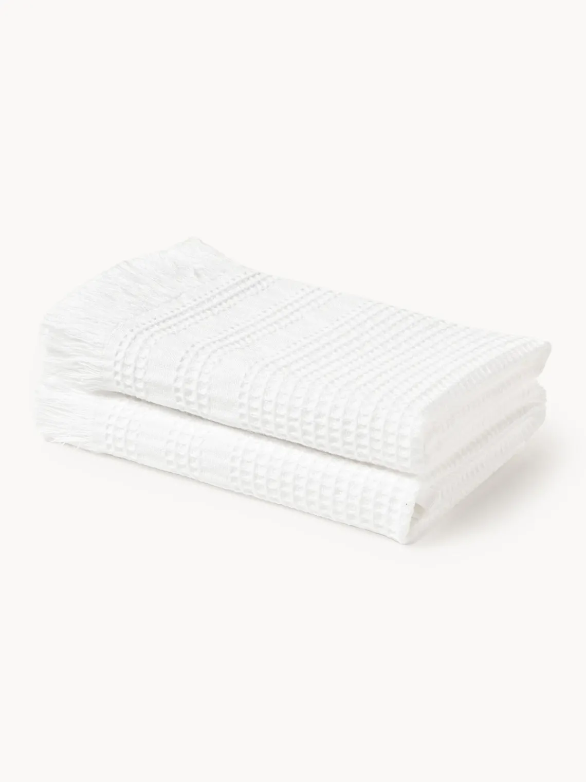 Toallas|Mantas>Westwing Collection Toalla tipo gofre Yara, tamaños diferentes Blanco