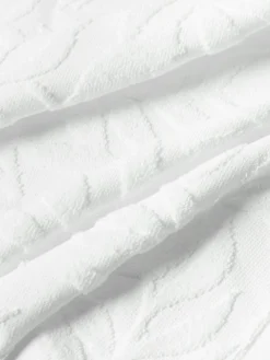 Toallas|Mantas></noscript>Westwing Collection Toallas de algodón con relieves Leaf, tamaños diferentes Blanco