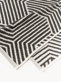 Toallas|Mantas></noscript>Westwing Collection Toallas lavabos Fatu, tamaños diferentes Blanco, gris antracita