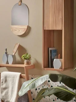 Toalleros|Estanterías De Baño> Toallero de pared de teca Kuveni