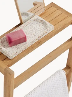 Toalleros|Estanterías De Baño></noscript> Toallero de pared de teca Kuveni