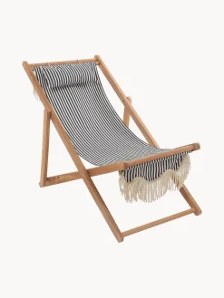 Best Tumbona plegable con flecos Sling Tumbonas|Muebles De Jardín