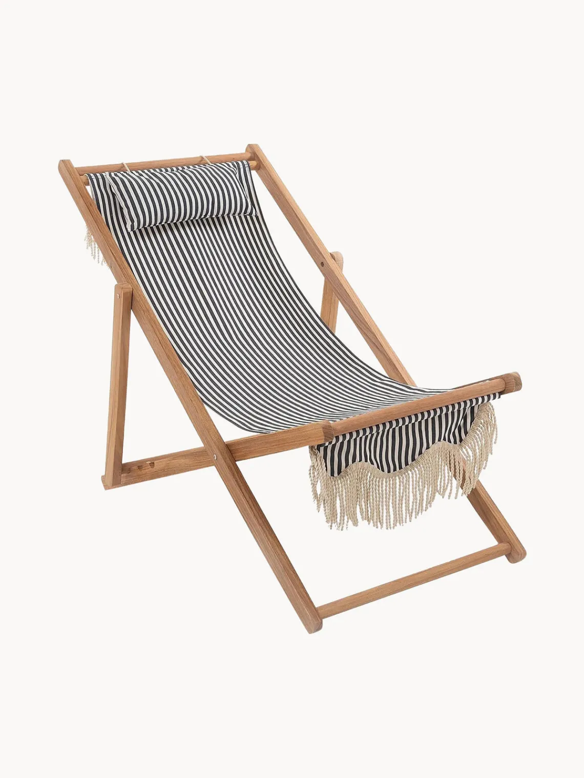Best Tumbona plegable con flecos Sling Tumbonas|Muebles De Jardín