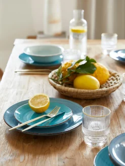 Hot Vajilla artesanal Baita, 6 comensales (18 pzas.) Vajillas Completas|Menaje De Mesa