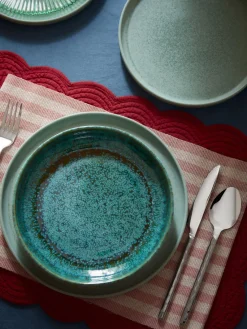 Best Vajilla artesanal con esmalte reactivo Pam, 4 comensales (12 pzas.) Vajillas Completas|Menaje De Mesa