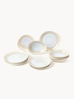 Vajillas Completas|Menaje De Mesa>Westwing Collection Vajilla artesanal con esmalte reactivo Alcina, 4 comenzales (12 pzas.)