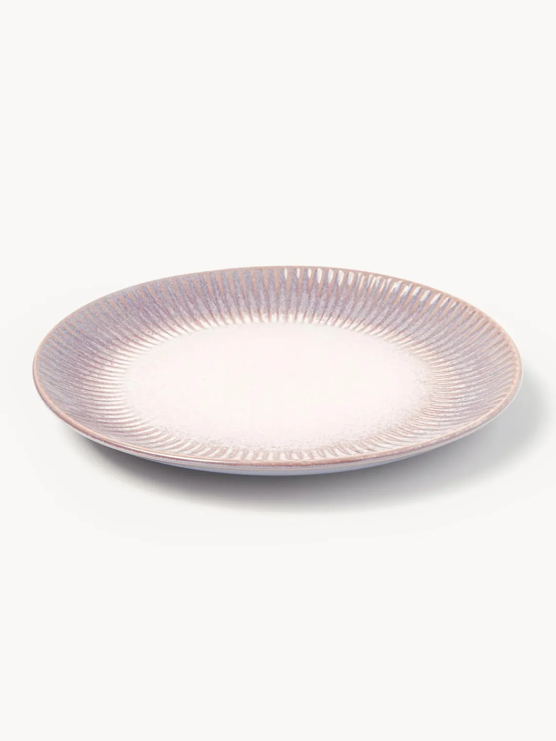 Vajillas Completas|Menaje De Mesa>Westwing Collection Vajilla artesanal con esmalte reactivo Vinci, 4 comensales (12 pzas) Lavanda y tonos rosas con gradiente de color