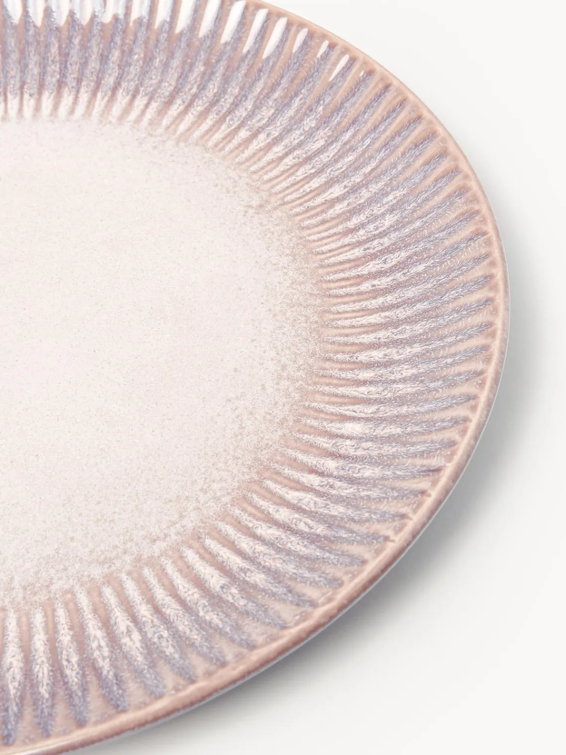 Vajillas Completas|Menaje De Mesa>Westwing Collection Vajilla artesanal con esmalte reactivo Vinci, 4 comensales (12 pzas) Lavanda y tonos rosas con gradiente de color