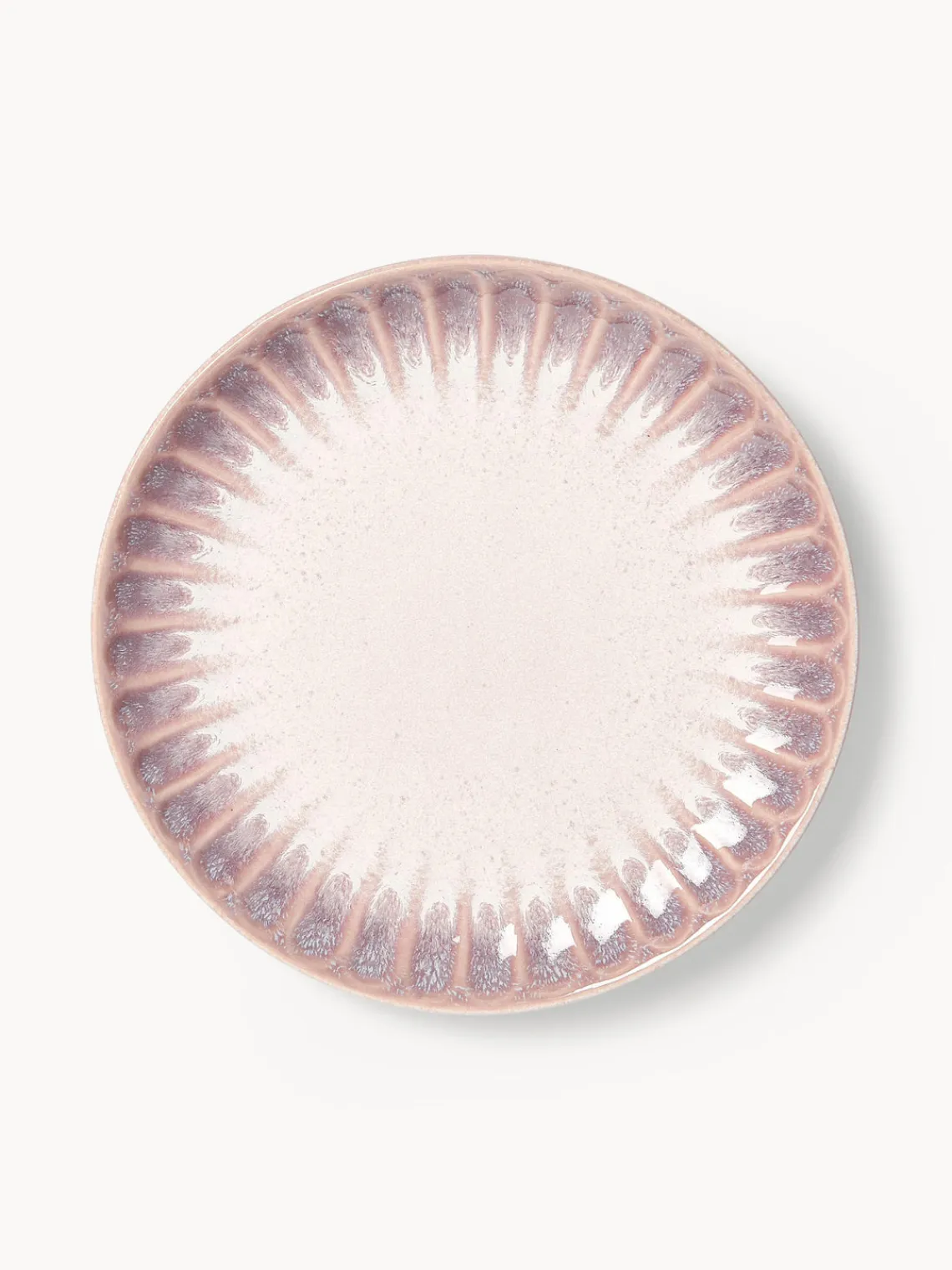 Vajillas Completas|Menaje De Mesa>Westwing Collection Vajilla artesanal con esmalte reactivo Vinci, 4 comensales (12 pzas) Lavanda y tonos rosas con gradiente de color