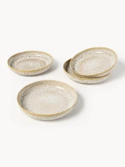 Vajillas Completas|Menaje De Mesa></noscript>Westwing Collection Vajilla artesanal con esmalte reactivo Ethel (12 pzas.) Blanco, ocre