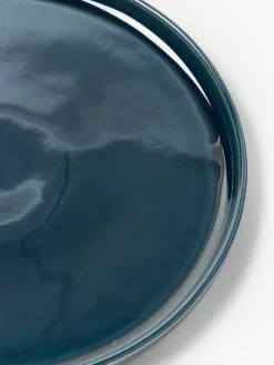 Outlet Vajilla artesanal con esmalte reactivo Ethel, 4 comensales (12 pzas.) Menaje De Mesa