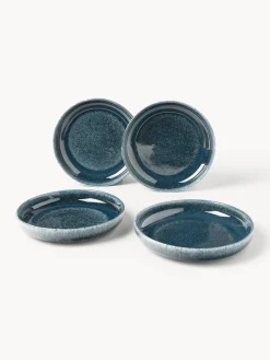 Outlet Vajilla artesanal con esmalte reactivo Ethel, 4 comensales (12 pzas.) Menaje De Mesa