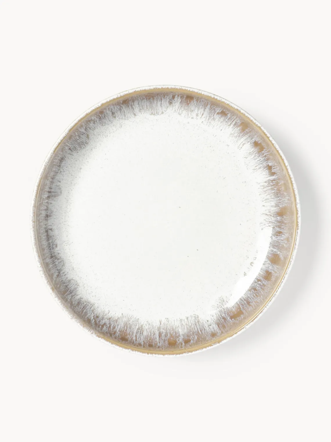 Vajillas Completas|Menaje De Mesa>Westwing Collection Vajilla artesanal con esmalte reactivo Danza, 4 comensales (12 pzas.) Blanco, tonos beige, con gradiente de color