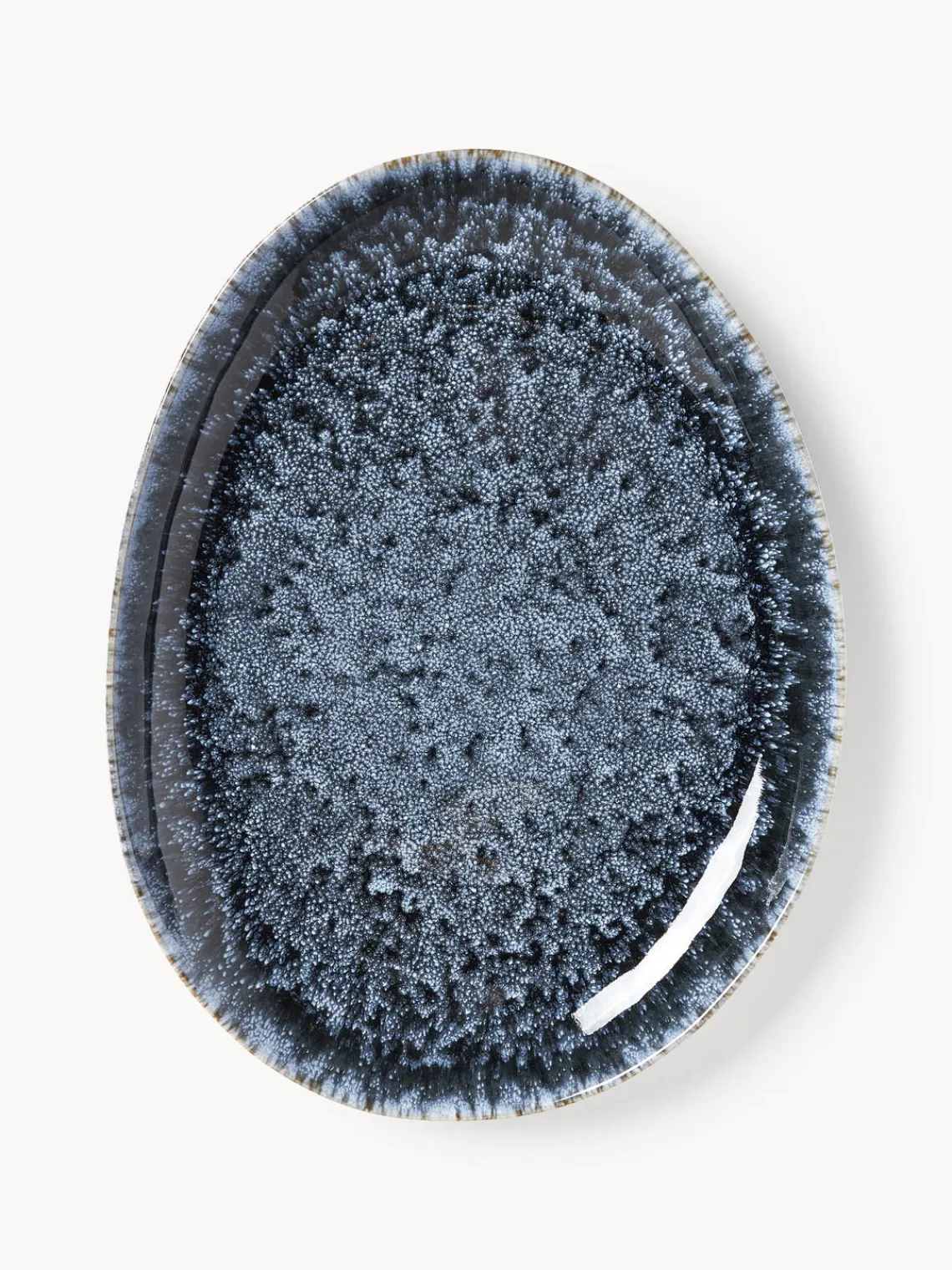 Vajillas Completas|Menaje De Mesa>Westwing Collection Vajilla artesanal en forma orgánica Macey, 4 comensales (12 pzas.) Tonos grises azulados brillantes