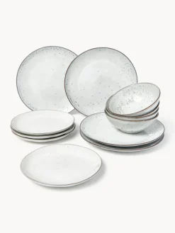 Best Vajilla artesanal , 4 comensales (12 pzas.) Vajillas Completas|Menaje De Mesa