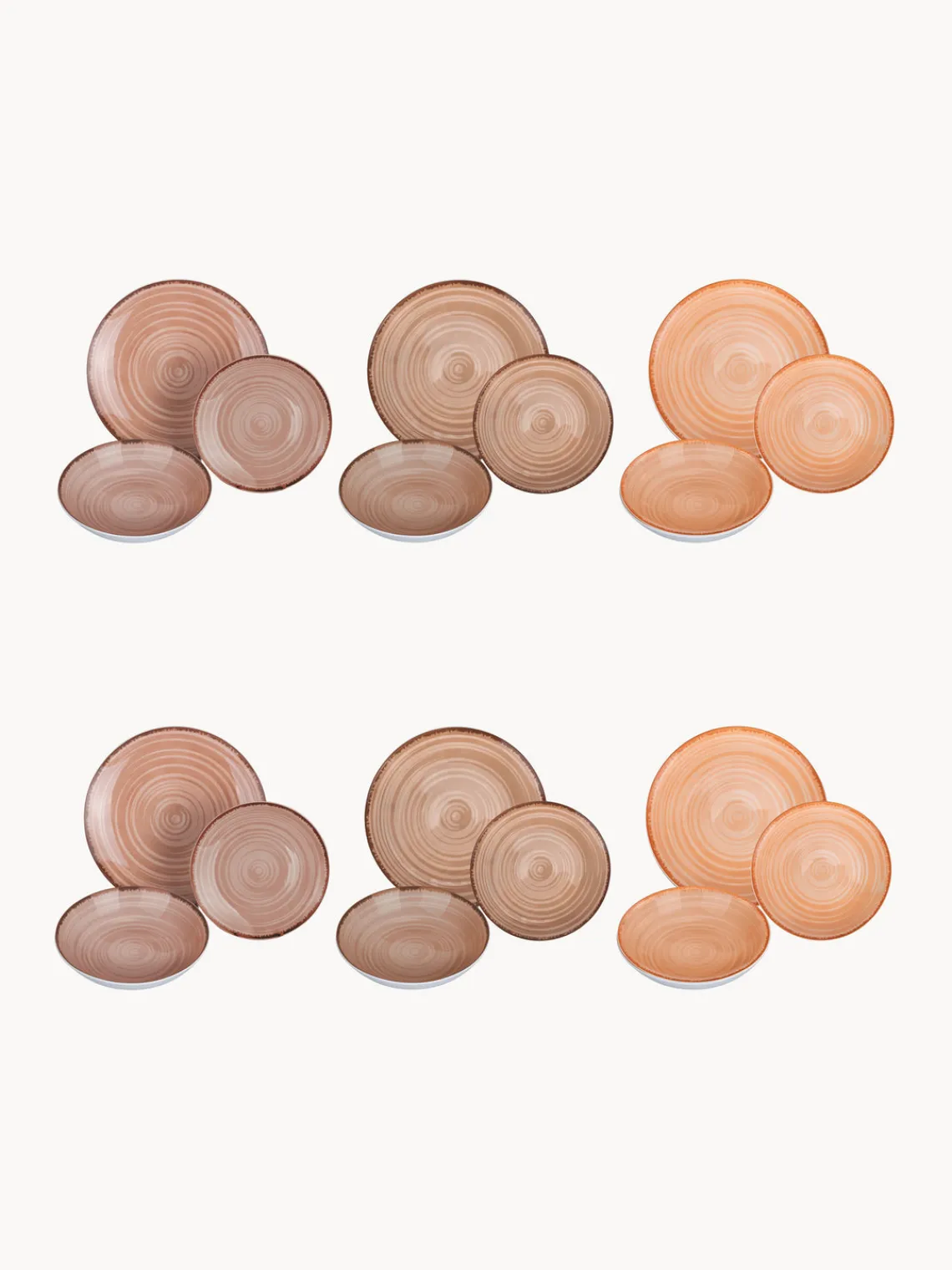 Platos Llanos|Vajillas Completas>Villa D'Este Home Tivoli Vajilla Baita, 6 comensales, 18 pzas.