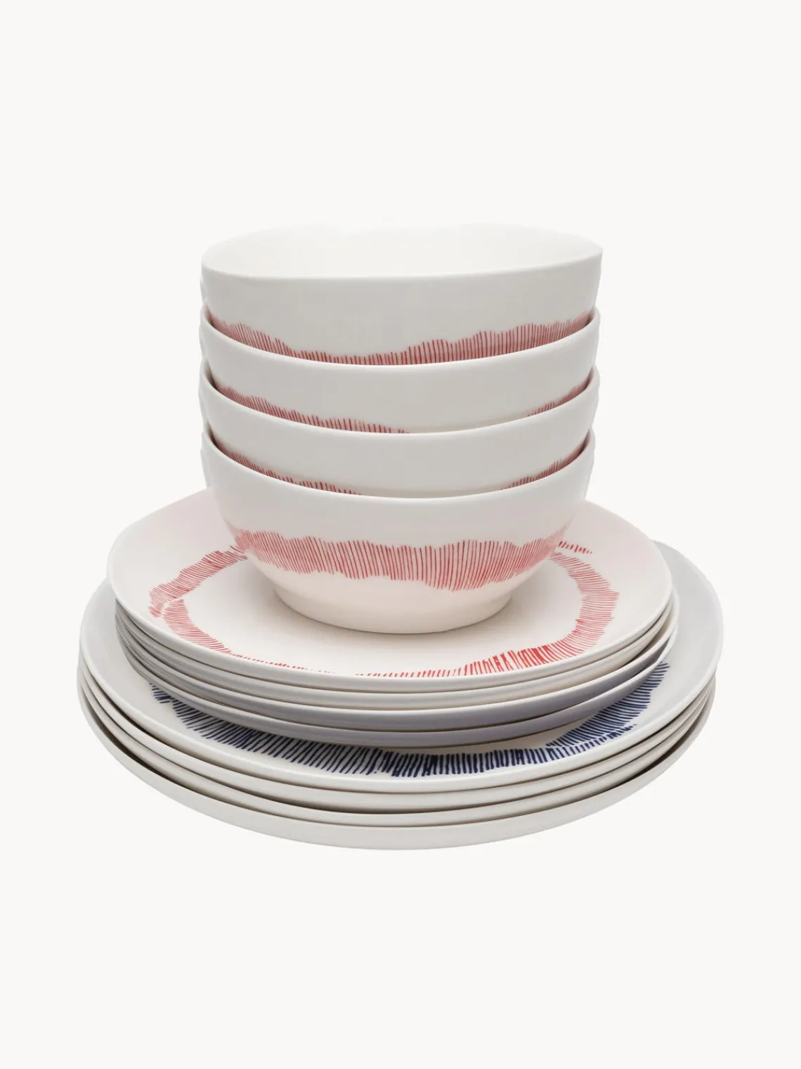 Vajilla con esmalte reactivo Feast x Yotam Ottolengh, 4 comensales (12 pzas.) Vajillas Completas|Menaje De Mesa