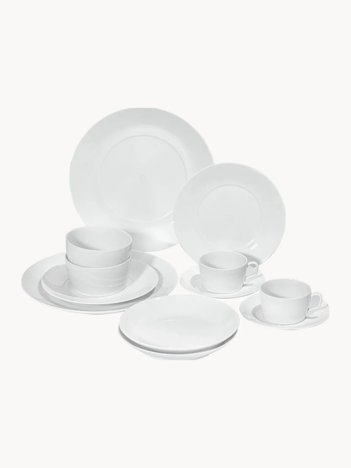 Outlet Vajilla de porcelana artesanal Cosmopolitan, 2 comensales (14 pzas.) Vajillas Completas|Menaje De Mesa