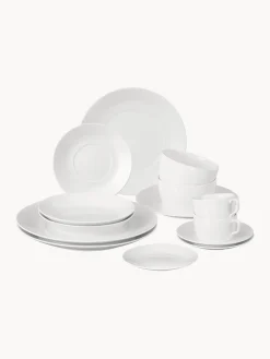 Outlet Vajilla de porcelana artesanal Cosmopolitan, 2 comensales (14 pzas.) Vajillas Completas|Menaje De Mesa