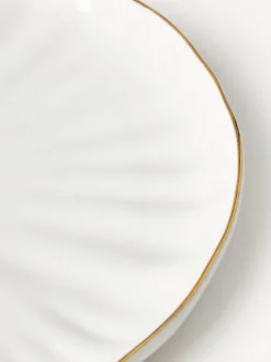 Discount Vajilla de porcelana con relieves Sali, 4 comensales (12 pzas.) Vajillas Completas|Menaje De Mesa