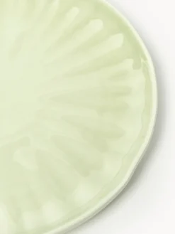 Vajillas Completas|Menaje De Mesa></noscript>Westwing Collection Vajilla de porcelana con relieves Sali, 4 comensales (12 pzas.) Verde claro