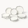 Vajillas Completas|Menaje De Mesa>Westwing Collection Vajilla de porcelana con volantes Bia, 4 comensales, 12 pzas.