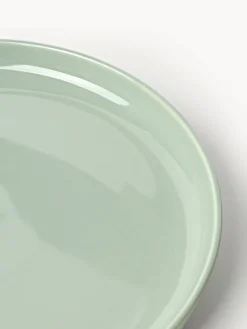 Vajillas Completas|Menaje De Mesa></noscript>Westwing Collection Vajilla de porcelana Nessa, 4 comensales (12 pzas.) Verde salvia brillante