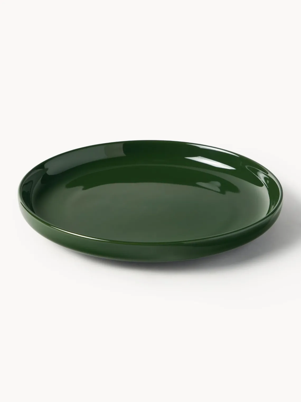 Vajillas Completas|Menaje De Mesa>Westwing Collection Vajilla de porcelana Nessa, 4 comensales (12 pzas.) Verde oscuro brillante