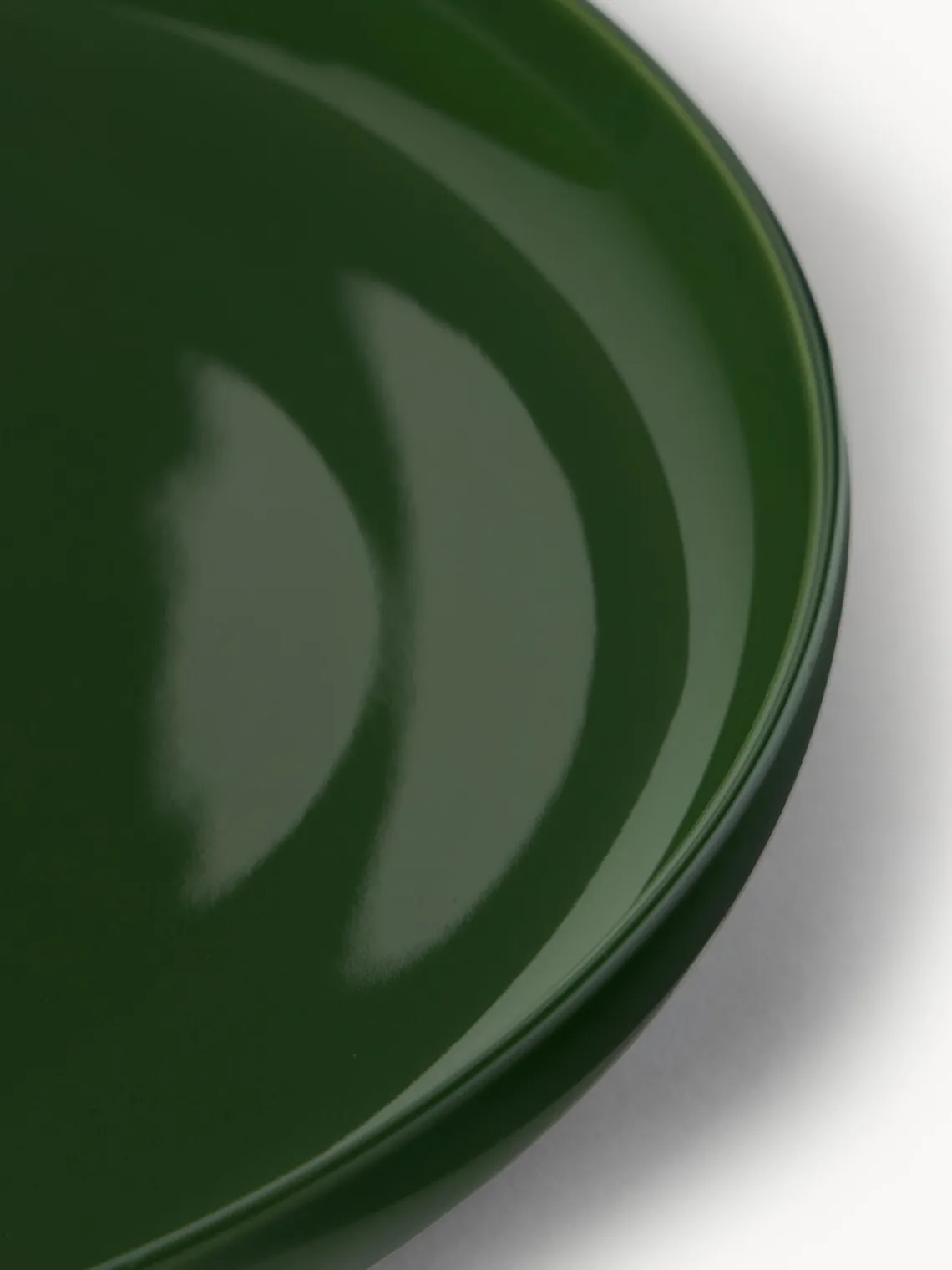 Vajillas Completas|Menaje De Mesa>Westwing Collection Vajilla de porcelana Nessa, 4 comensales (12 pzas.) Verde oscuro brillante