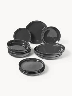 Outlet Vajilla de porcelana Nessa, 4 comensales (12 pzas.) Vajillas Completas|Menaje De Mesa