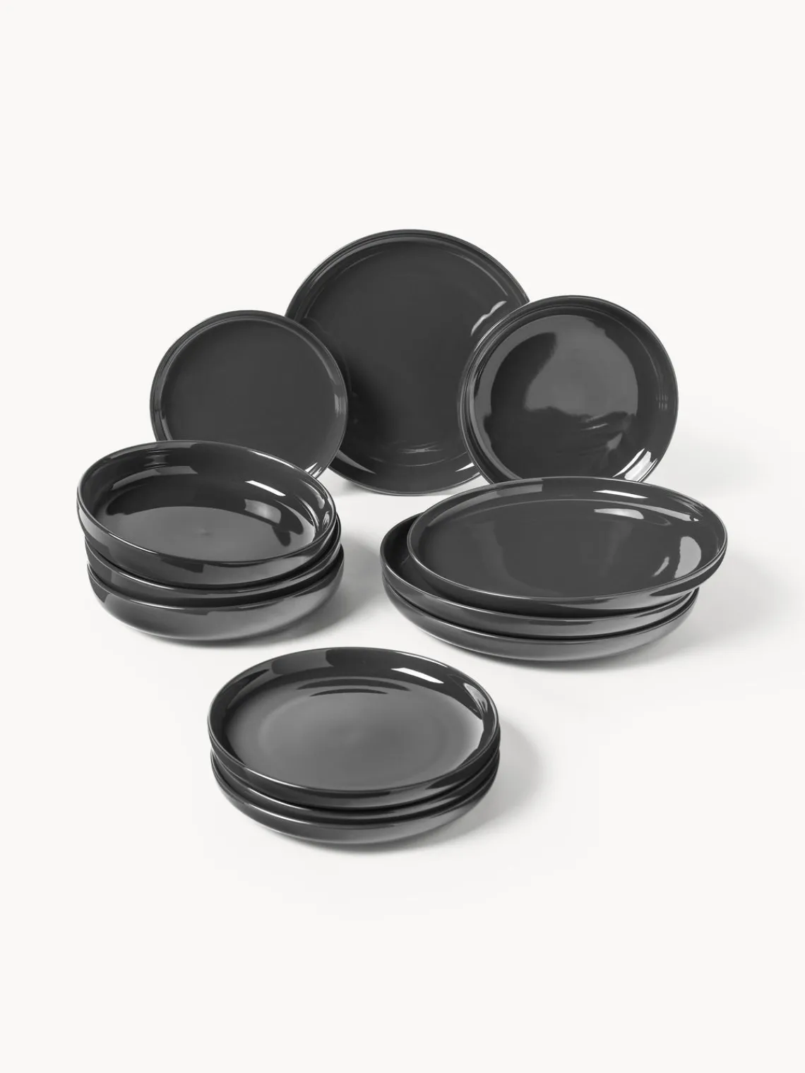 Outlet Vajilla de porcelana Nessa, 4 comensales (12 pzas.) Vajillas Completas|Menaje De Mesa