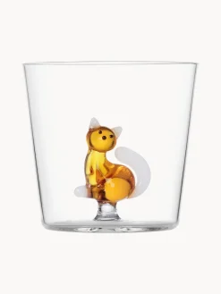 Best Vaso Amber Cat with White Tail Vasos|Vajillas Completas