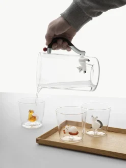 Best Vaso Amber Cat with White Tail Vasos|Vajillas Completas