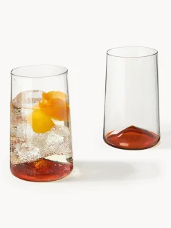 Copas De Cóctel|Vajillas Completas></noscript>Westwing Collection Vasos altos soplados Hadley, 4 uds. Transparente, naranja