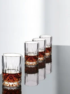 Copas De Cóctel|Vajillas Completas>Aida Vasos chupito con relieve Harvey, 4 uds.