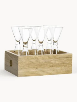 Copas De Cóctel|Vajillas Completas>Sagaform Vasos chupito Semon, 6 uds., con caja de madera