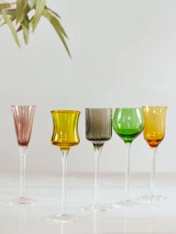 New Vasos chupito soplados Lyngby, 6 uds. Copas De Cóctel|Vajillas Completas