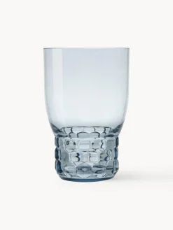 Vasos|Vajillas Completas>Kartell Vasos con relieves Jellies, 4 uds. Azul claro transparente
