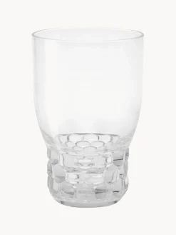 Vasos|Vajillas Completas></noscript>Kartell Vasos con relieves Jellies, 4 uds. Transparente