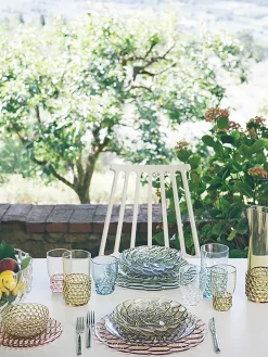 Vasos|Vajillas Completas>Kartell Vasos con relieves Jellies, 4 uds. Verde oliva