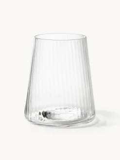 Vasos|Vajillas Completas>Westwing Collection Vasos de agua artesanales con relieves Cami, 4 uds.
