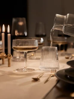 Vasos|Vajillas Completas>Westwing Collection Vasos de agua artesanales con relieves Cami, 4 uds.