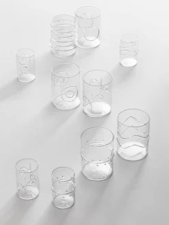 Vasos|Vajillas Completas>ICHENDORF Vasos de agua artesanales Deco' Clear, 6 uds.