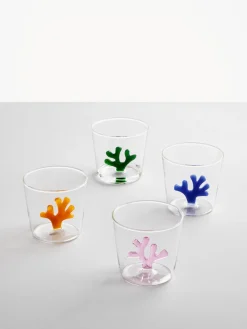 Vasos|Vajillas Completas>ICHENDORF Vasos de agua artesanales Coral Reef, 6 uds.