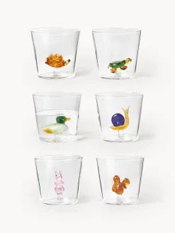 Vasos|Vajillas Completas>ICHENDORF Vasos de agua artesanales Animal Farm, 6 uds.