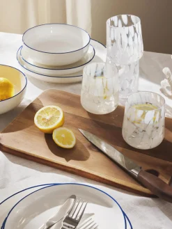 Discount Vasos de agua artesanales con estampado de lunares Oakley, 4 uds. Vasos|Vajillas Completas