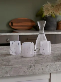 Discount Vasos de agua artesanales con estampado de lunares Oakley, 4 uds. Vasos|Vajillas Completas